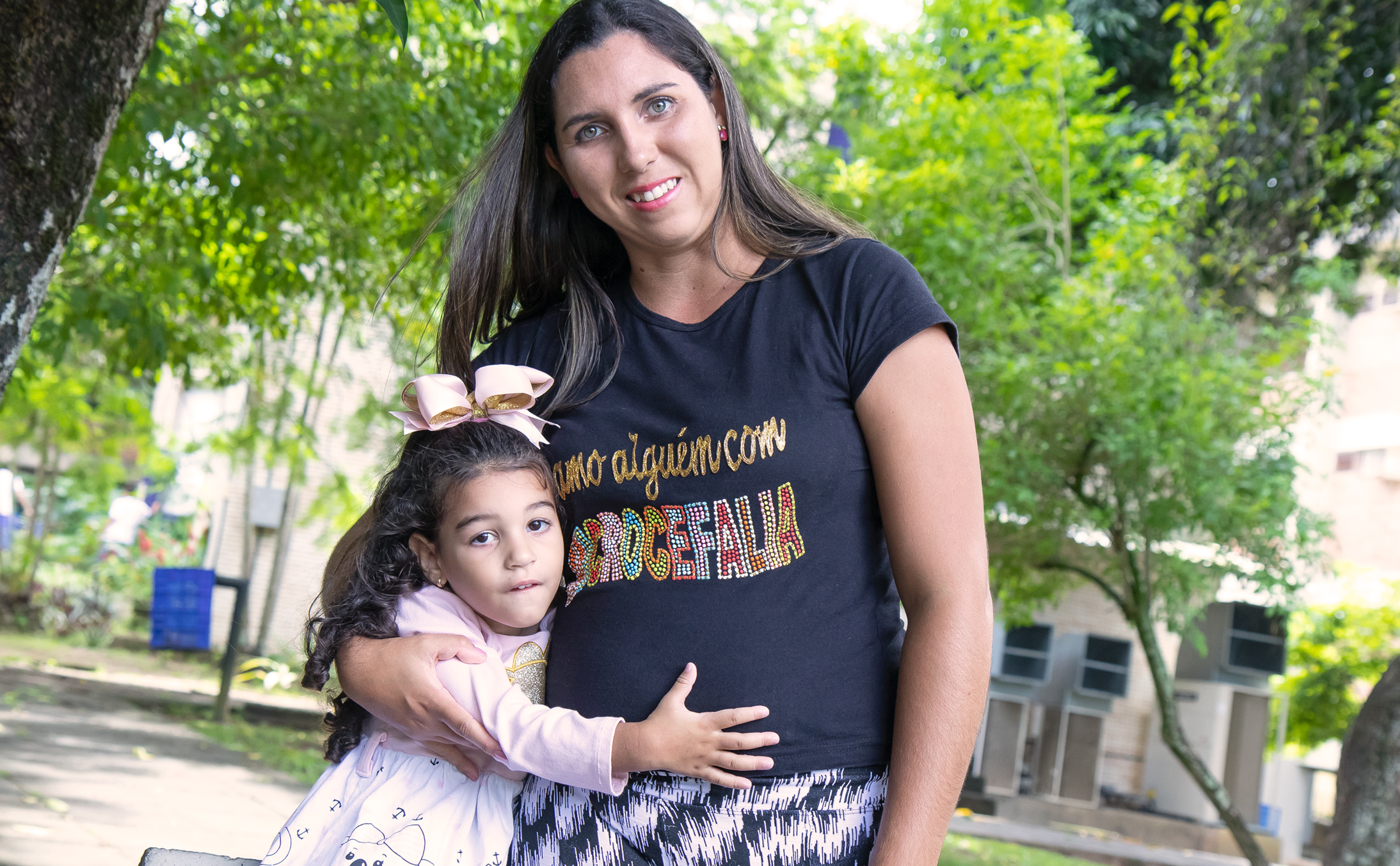 Germany Gracy Maia, pictured with her daughter Giovanna, shared her experience caring for a child affected by congenital Zika virus syndrome..